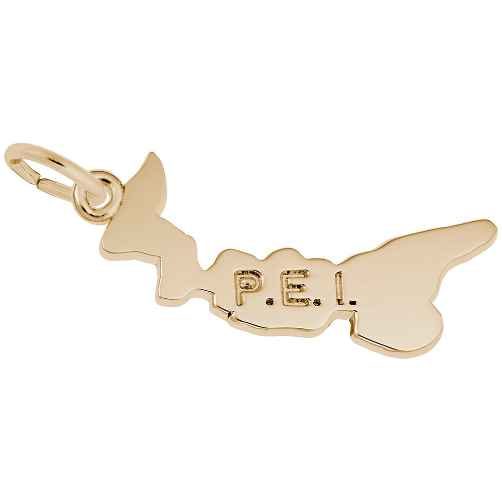 Prince Edward Island Map Charm - Travel Souvenir Jewelry Gift 1033