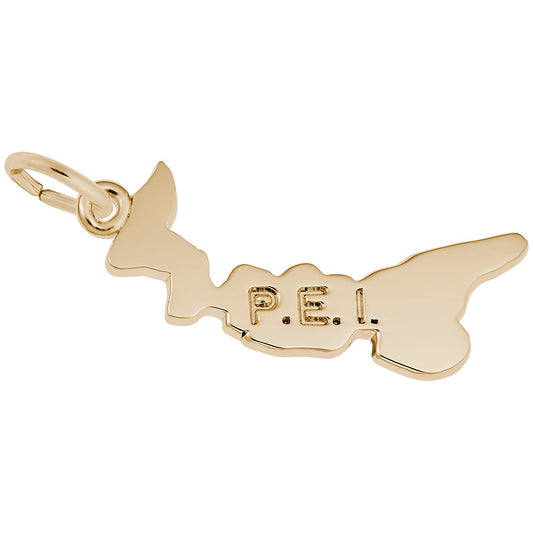 Prince Edward Island Map Charm - Travel Souvenir Jewelry Gift 1033