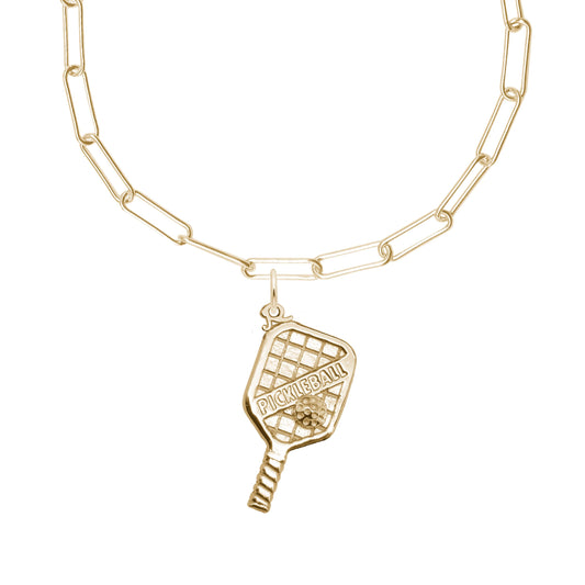 Medium Pickleball Paddle Necklace Set