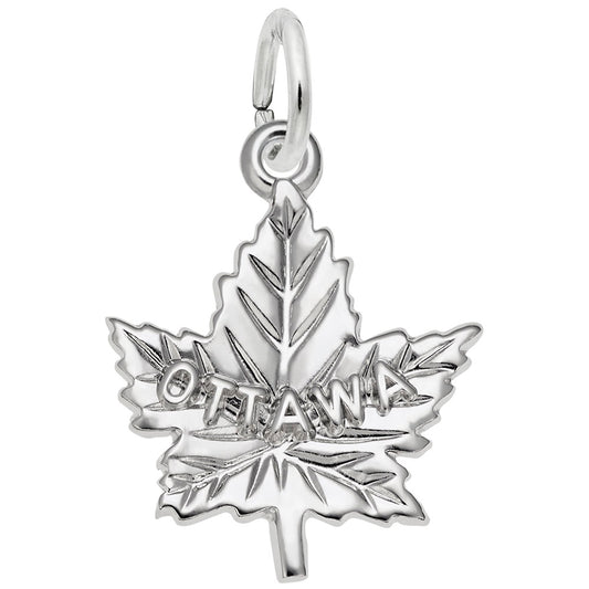Ottawa Maple Leaf Charm