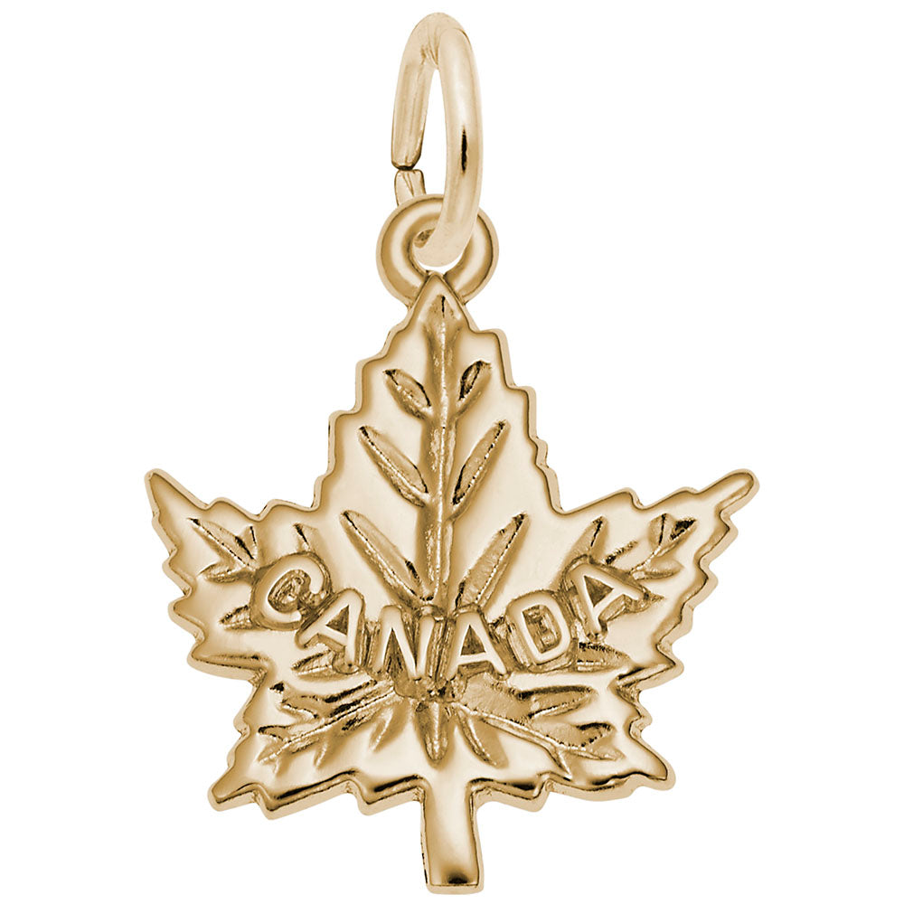 Canada Maple Leaf Charm - Symbol of Patriotism & Heritage 1049