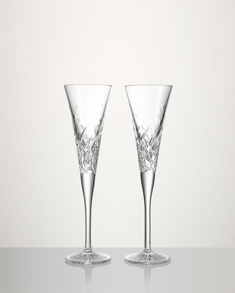 Wishes Happy Celebrations Toasting Flute, 4.5oz, Set of 2 1058175
