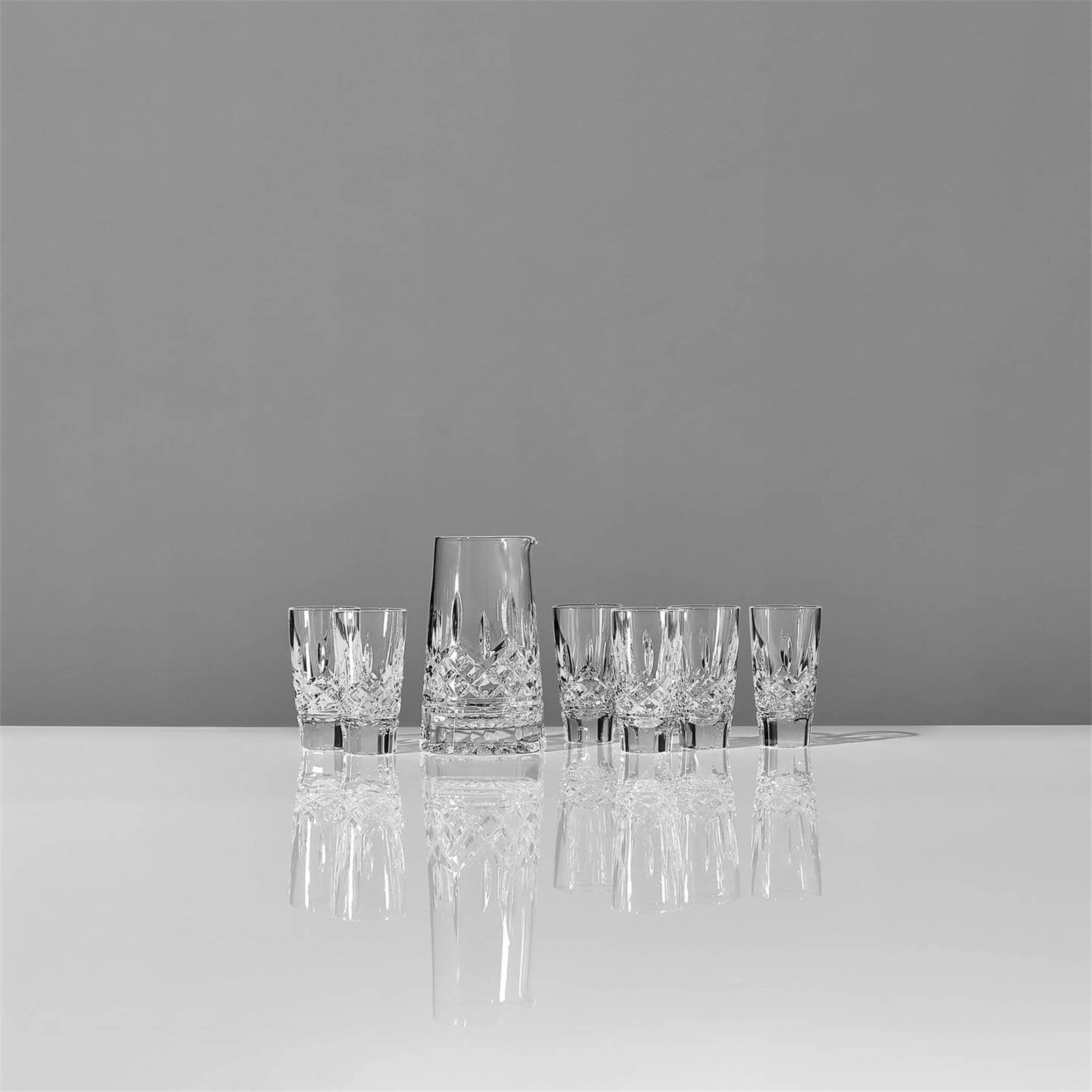 Water Ford Pitcher 12oz & Shot Glass 1.5oz Set of 7 1070321