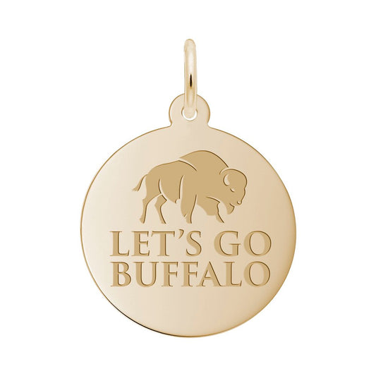 Let's Go Buffalo Football Charm - Perfect for Sports Fans 1071