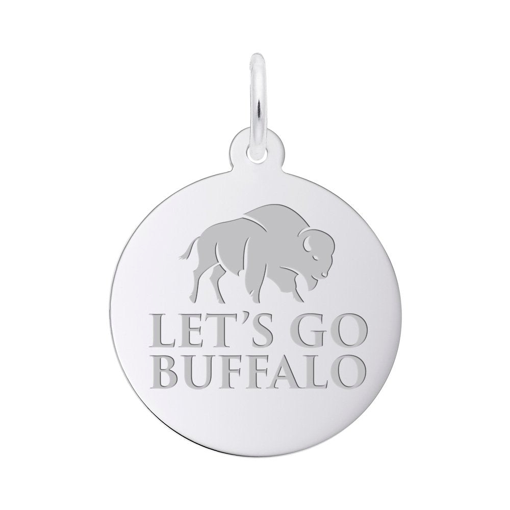 Let's Go Buffalo Football Charm - Perfect for Sports Fans 1071