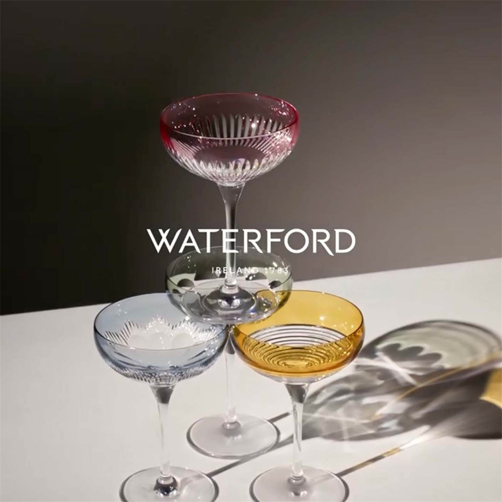 Water Ford Color Coupe 9oz Mixed Set of 4 1079442