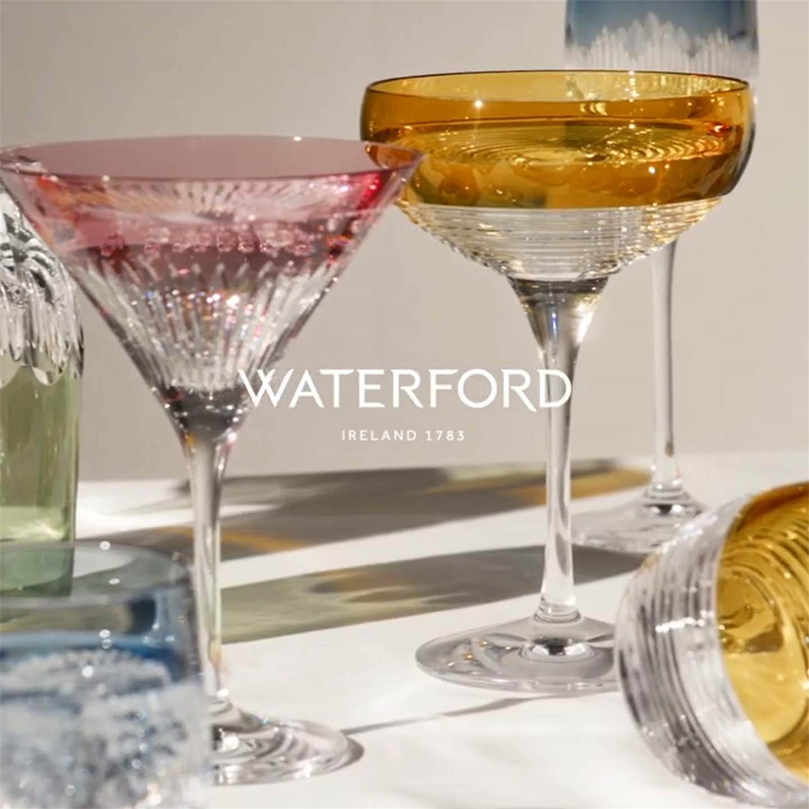 Water Ford Color Coupe 9oz Mixed Set of 4 1079442