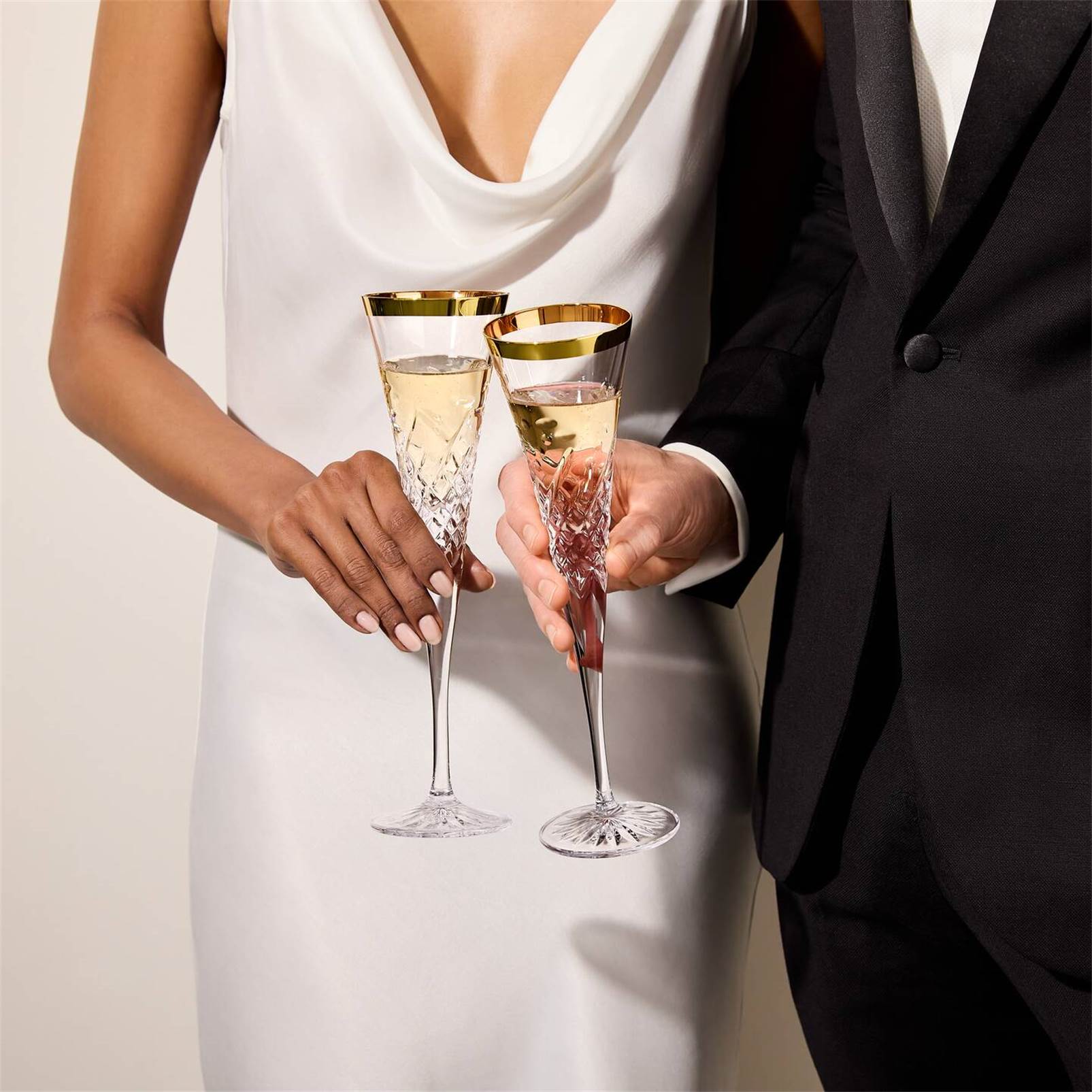 Water Ford Gilded Toasting Flute 4.5oz Set of 2 1080787