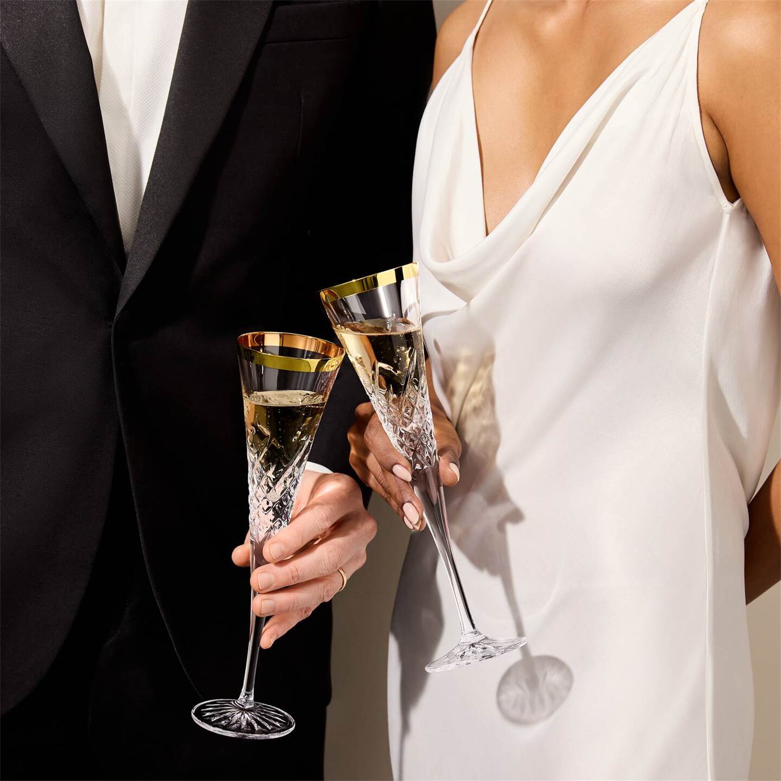 Water Ford Gilded Toasting Flute 4.5oz Set of 2 1080787