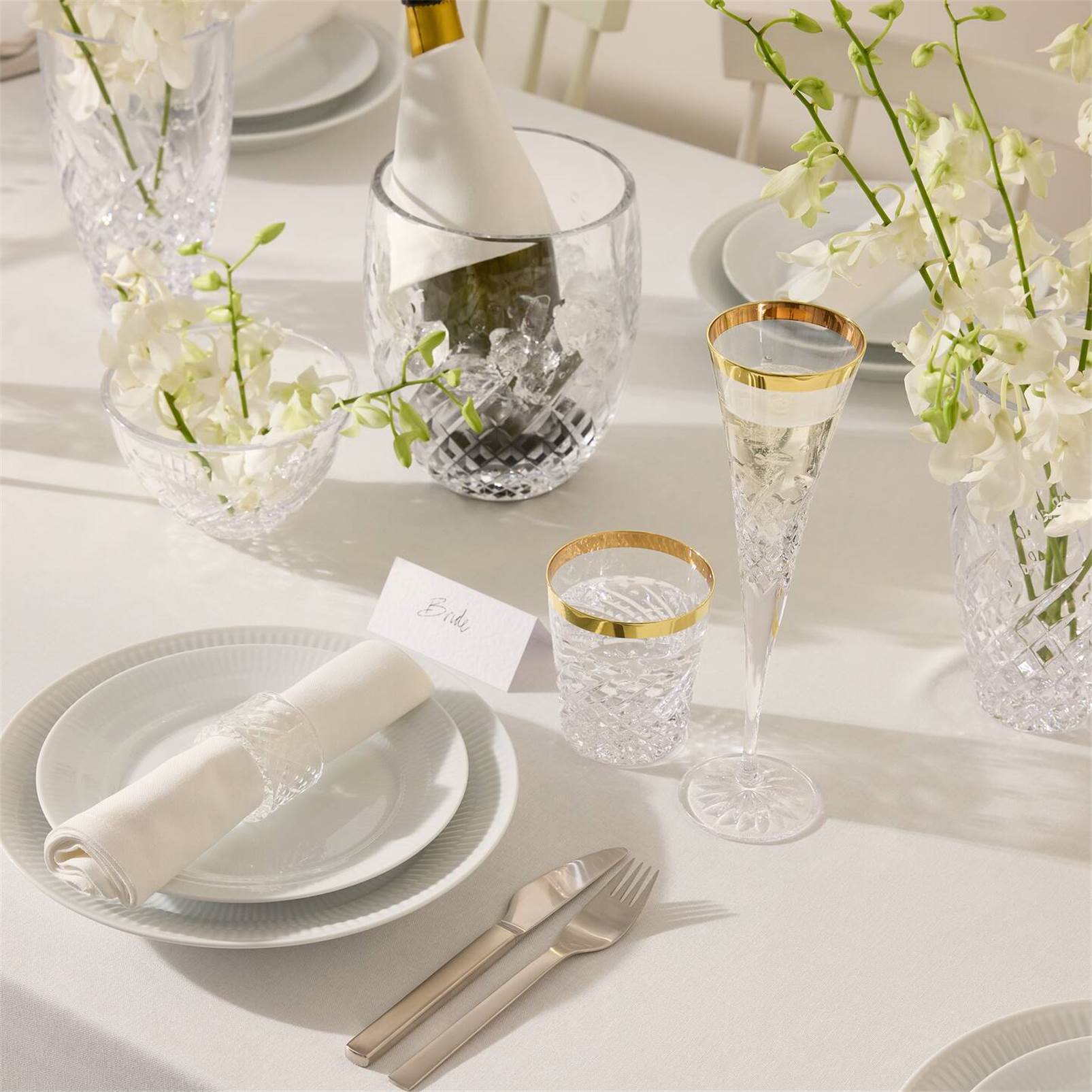 Water Ford Gilded Toasting Flute 4.5oz Set of 2 1080787