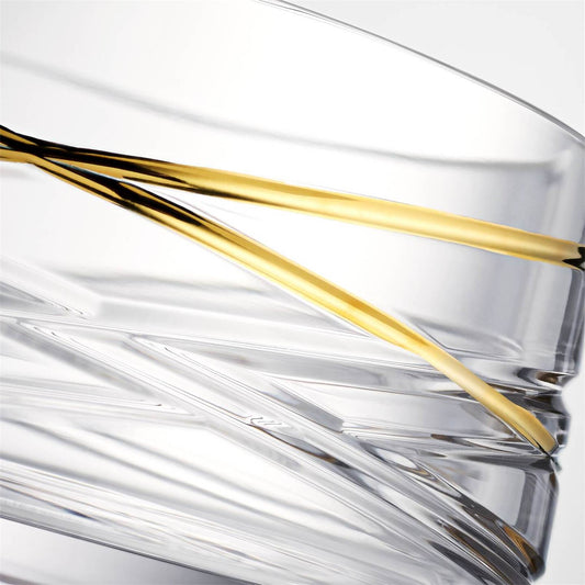 Water Ford Gilded Bottle Coaster 5in 1082482