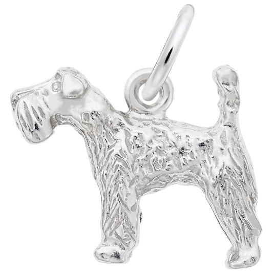 Kerry Blue Terrier Dog Charm - Adorable Pet Jewelry for Dog Lovers 1095