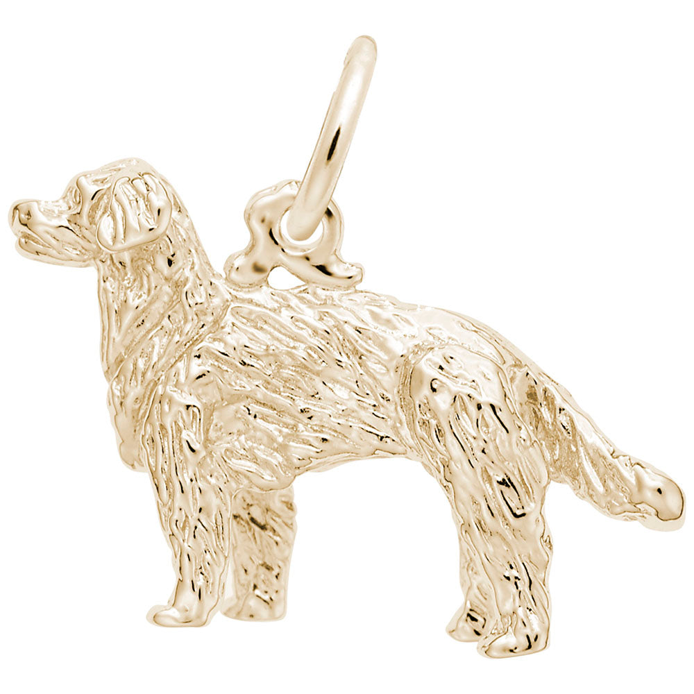 Golden Retriever Dog Charm - Adorable Pet Jewelry for Dog Lovers 1097