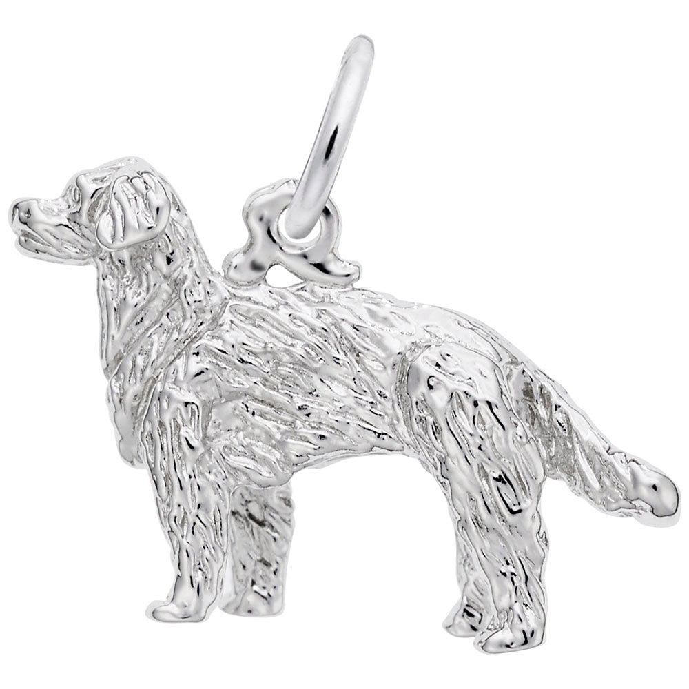 Golden Retriever Dog Charm - Adorable Pet Jewelry for Dog Lovers 1097