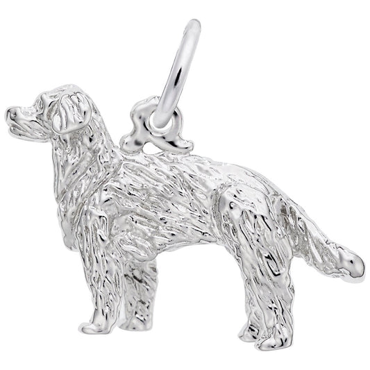 Golden Retriever Dog Charm - Adorable Pet Jewelry for Dog Lovers 1097