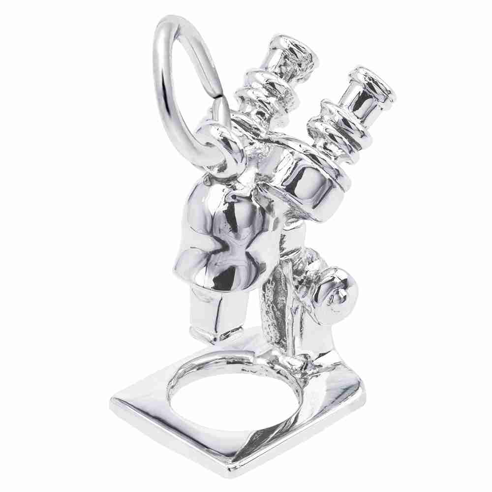 New Microscope Charm for Medical Professionals & Science Lovers 1103