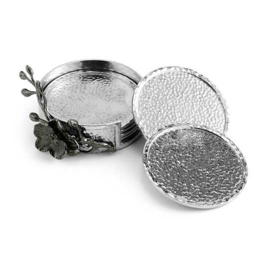 BLACK ORCHID COASTER SET S/6