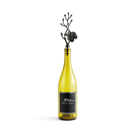 BLACK ORCHID WINE STOPPER