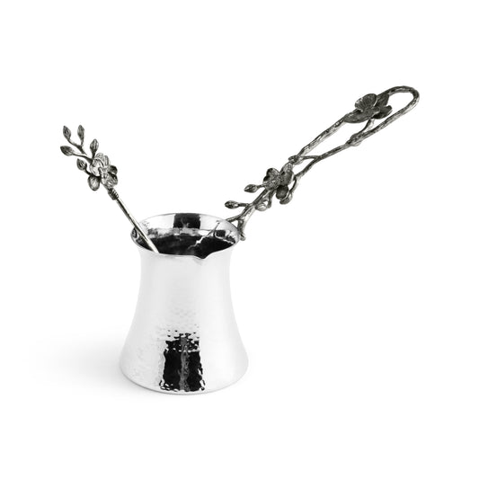 BLACK ORCHID COFFEE POT&SPOON