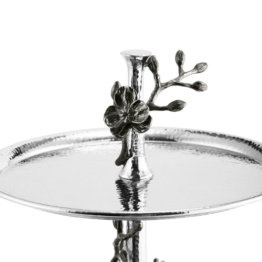 BLACK ORCHID 2-TIER ETAGERE