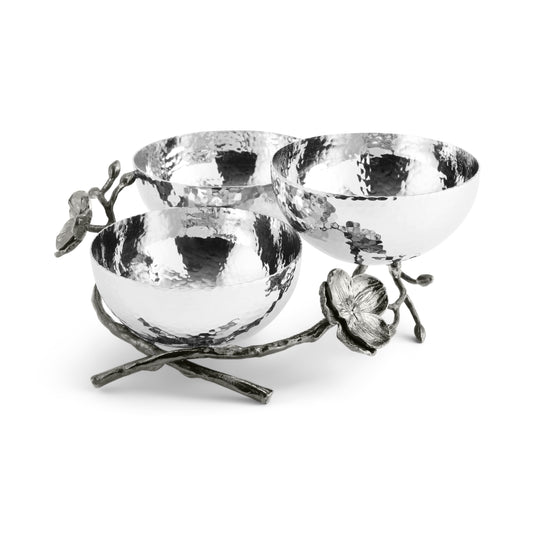 BLACK ORCHID TRPL NUT DISH