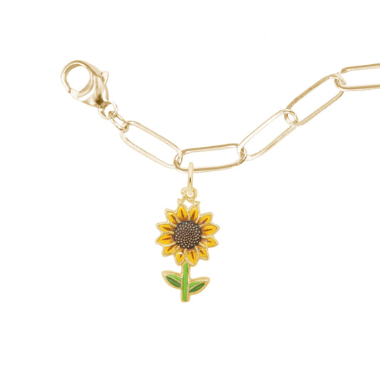 Painted Sunflower Bracelet Set