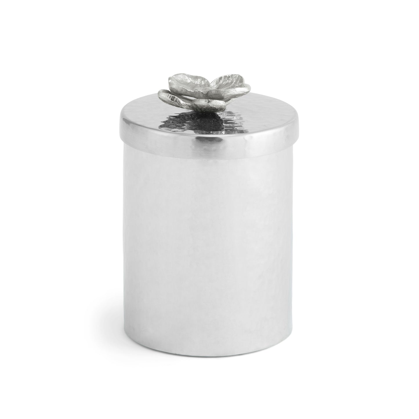 WHITE ORCHID ROUND CONTAINER