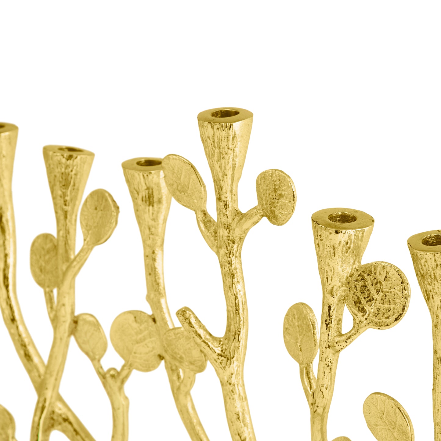 BOTANICAL LEAF GOLD MENORAH