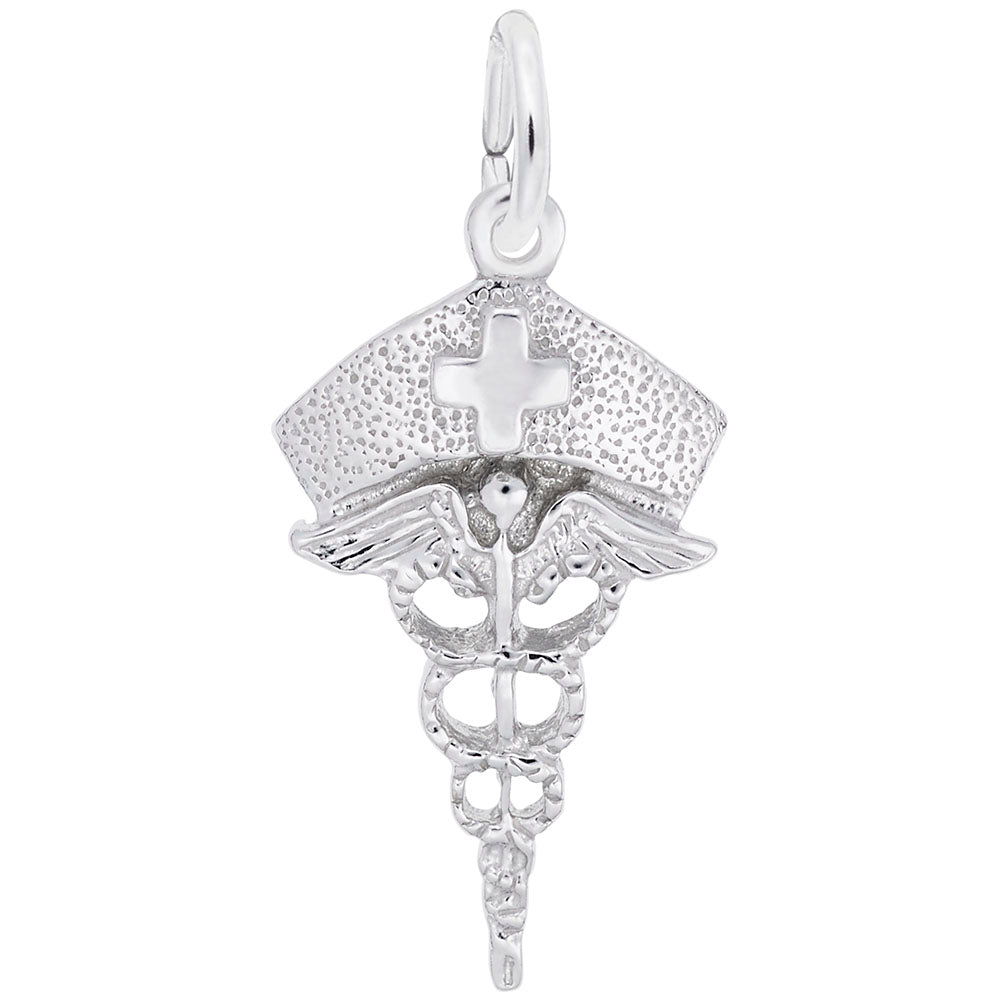 Graduation Nurses Hat Caduceus Charm - Celebrate Your Achievement 1138