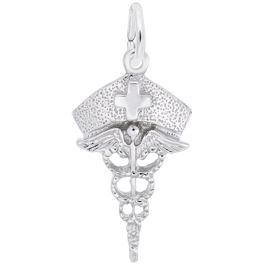 Graduation Nurses Hat Caduceus Charm - Celebrate Your Achievement 1138