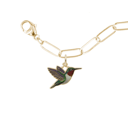 Painted Hummingbird Bracelet Set