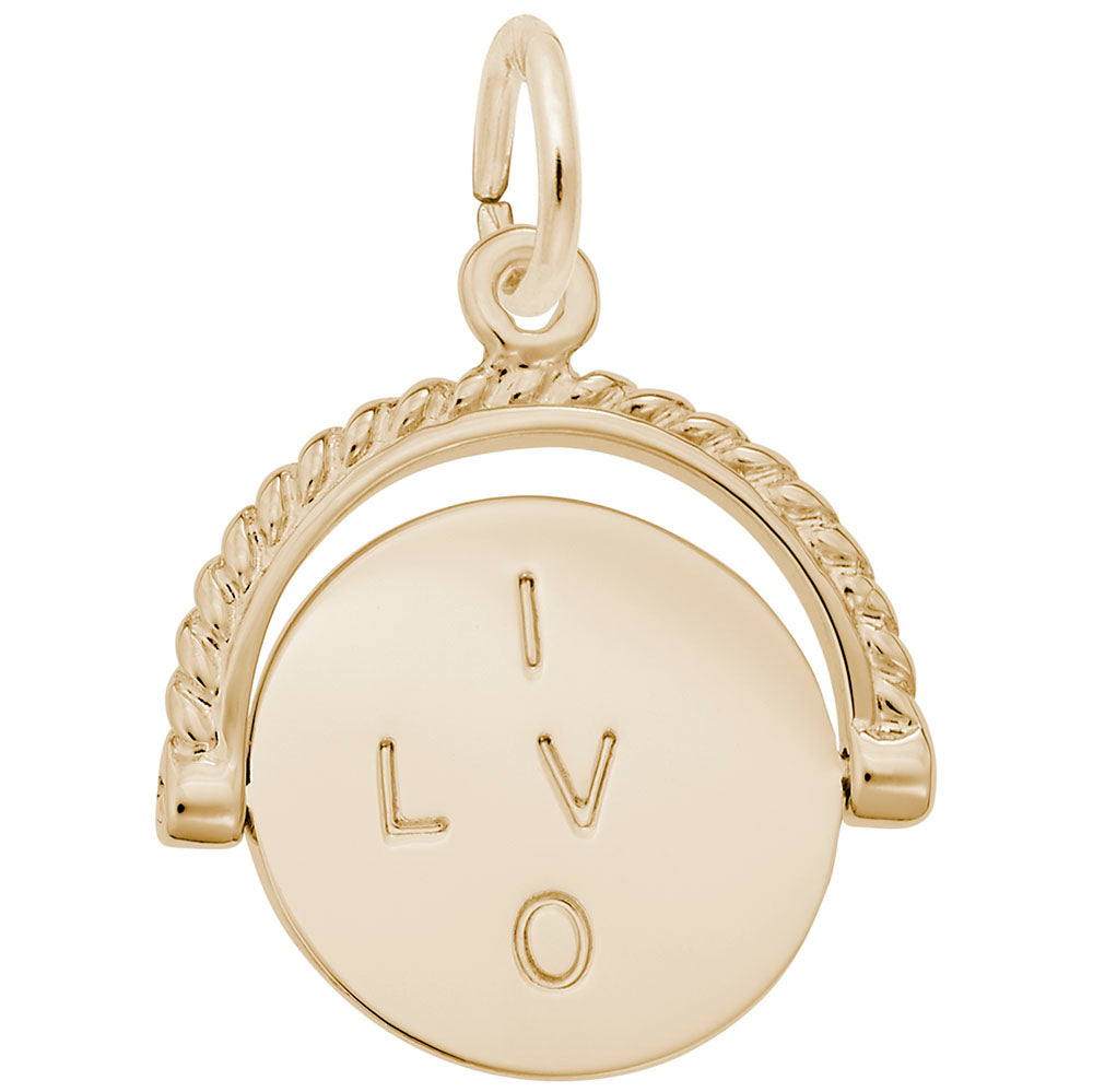 I Love You Spinner Charm for Weddings - Perfect Gift for Couples 1161