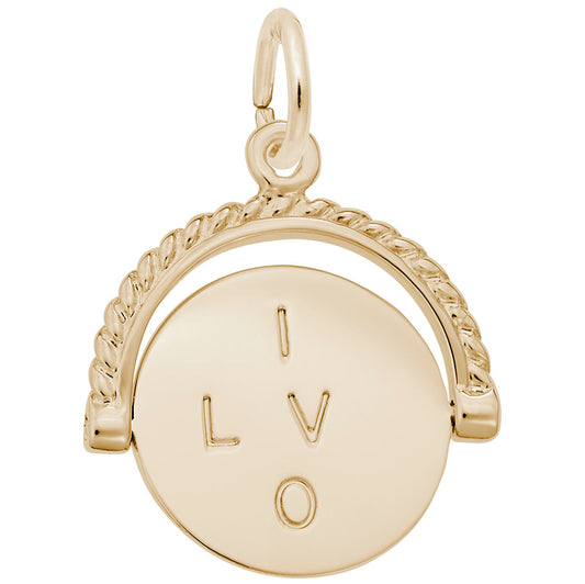 I Love You Spinner Charm for Weddings - Perfect Gift for Couples 1161