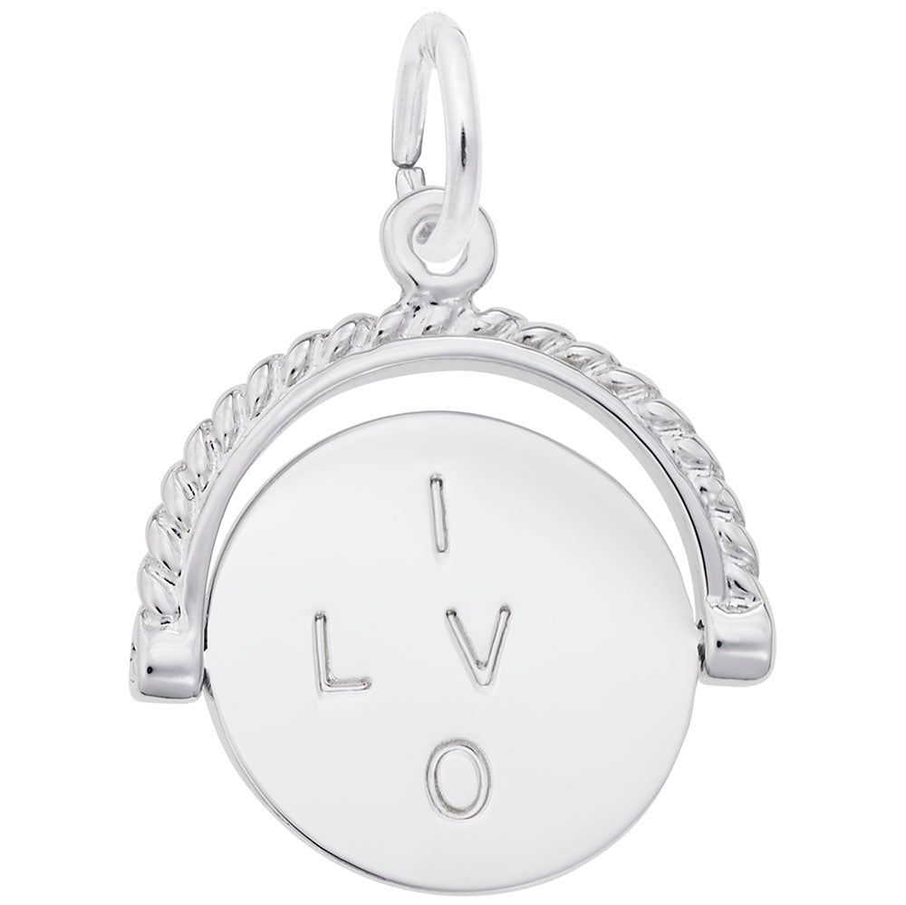 I Love You Spinner Charm for Weddings - Perfect Gift for Couples 1161