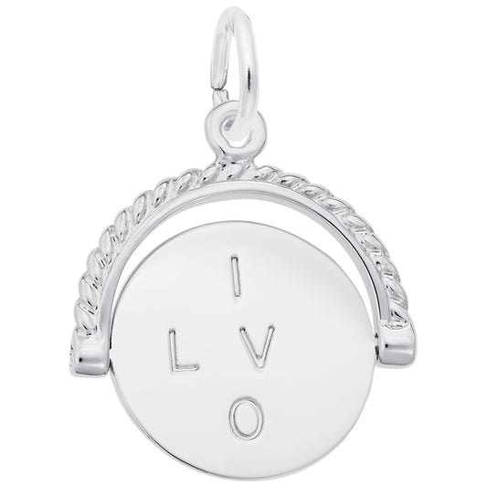 I Love You Spinner Charm for Weddings - Perfect Gift for Couples 1161