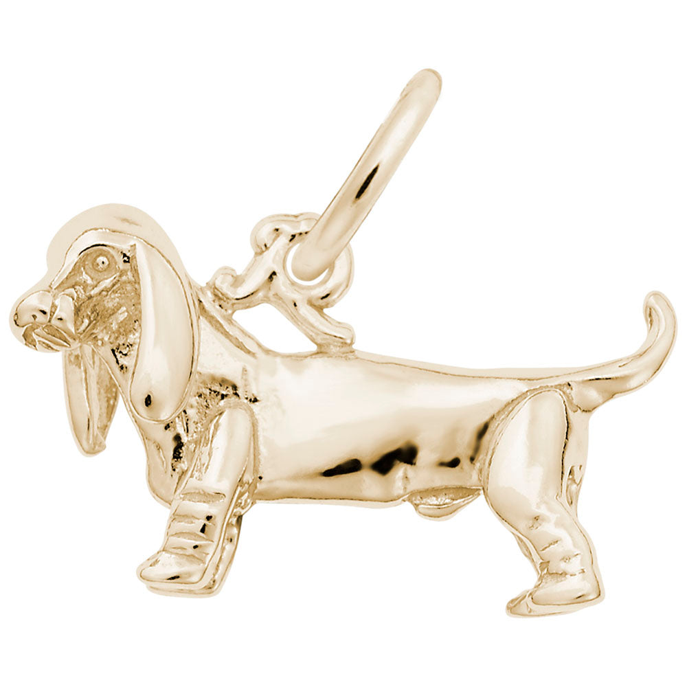 Adorable Basset Hound Dog Charm for Pet Lovers - Rembrandt 1180