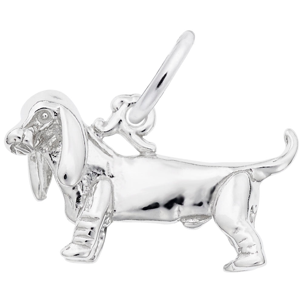 Adorable Basset Hound Dog Charm for Pet Lovers - Rembrandt 1180