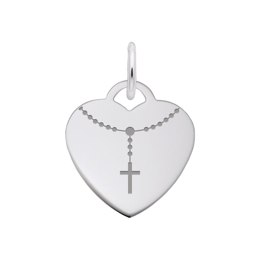 Rosary Heart Charm