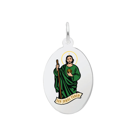San Judas Painted Charm