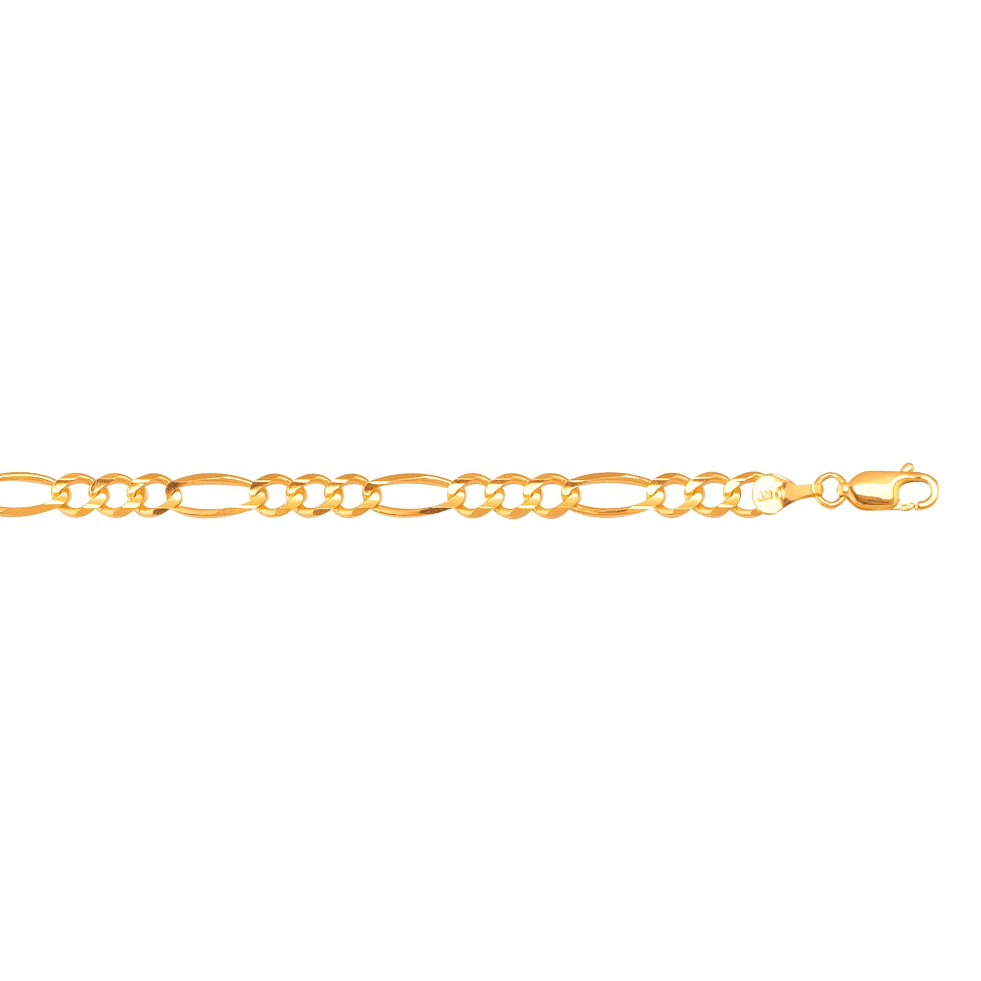 Royal Chain 10K Gold 4.5mm Figaro Chain 120RFIG