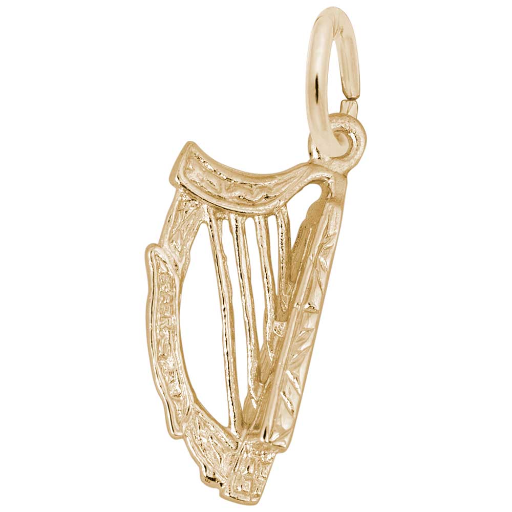 New Harp Charm for Music Lovers - Elegant Jewelry Accessory 1217