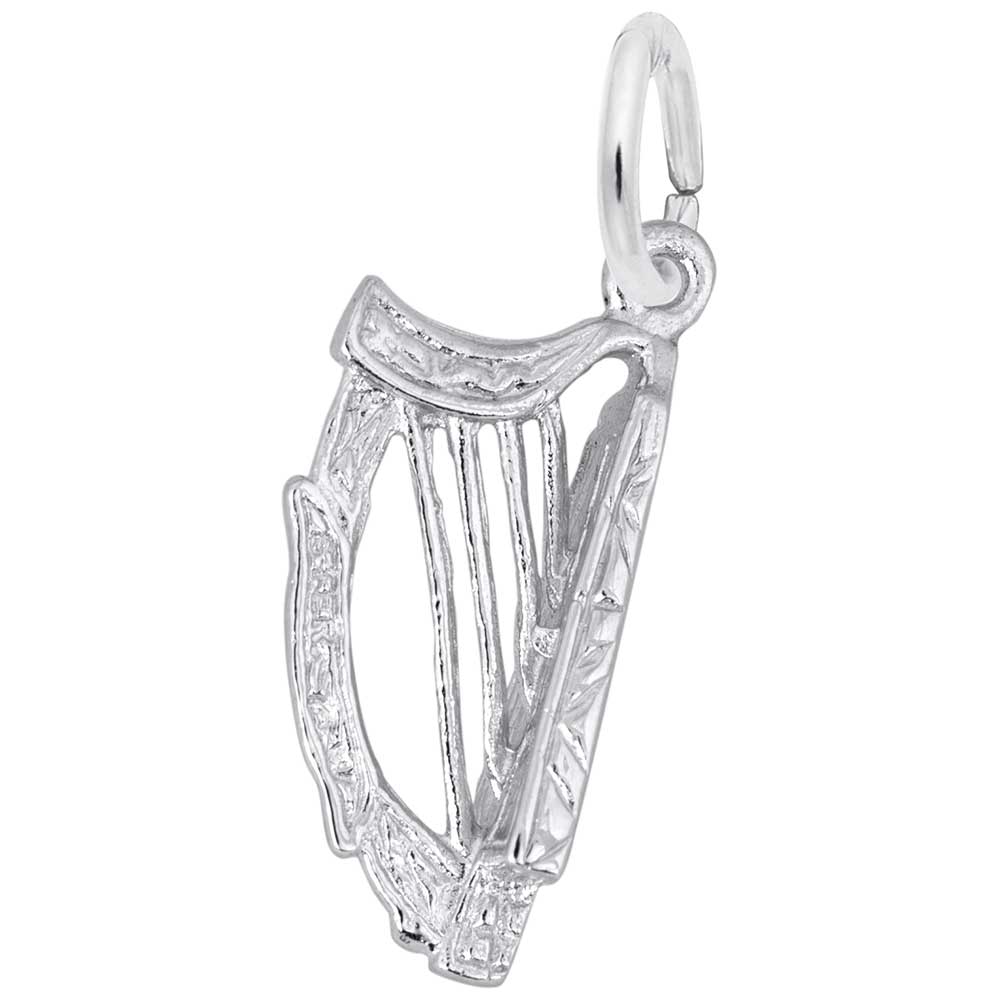 New Harp Charm for Music Lovers - Elegant Jewelry Accessory 1217