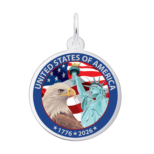 USA 250 - Celebration Rhodium Plated Sterling Silver