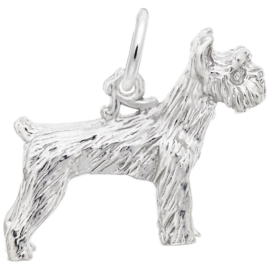 Schnauzer Dog Charm - Adorable Pet Jewelry for Dog Lovers 1305