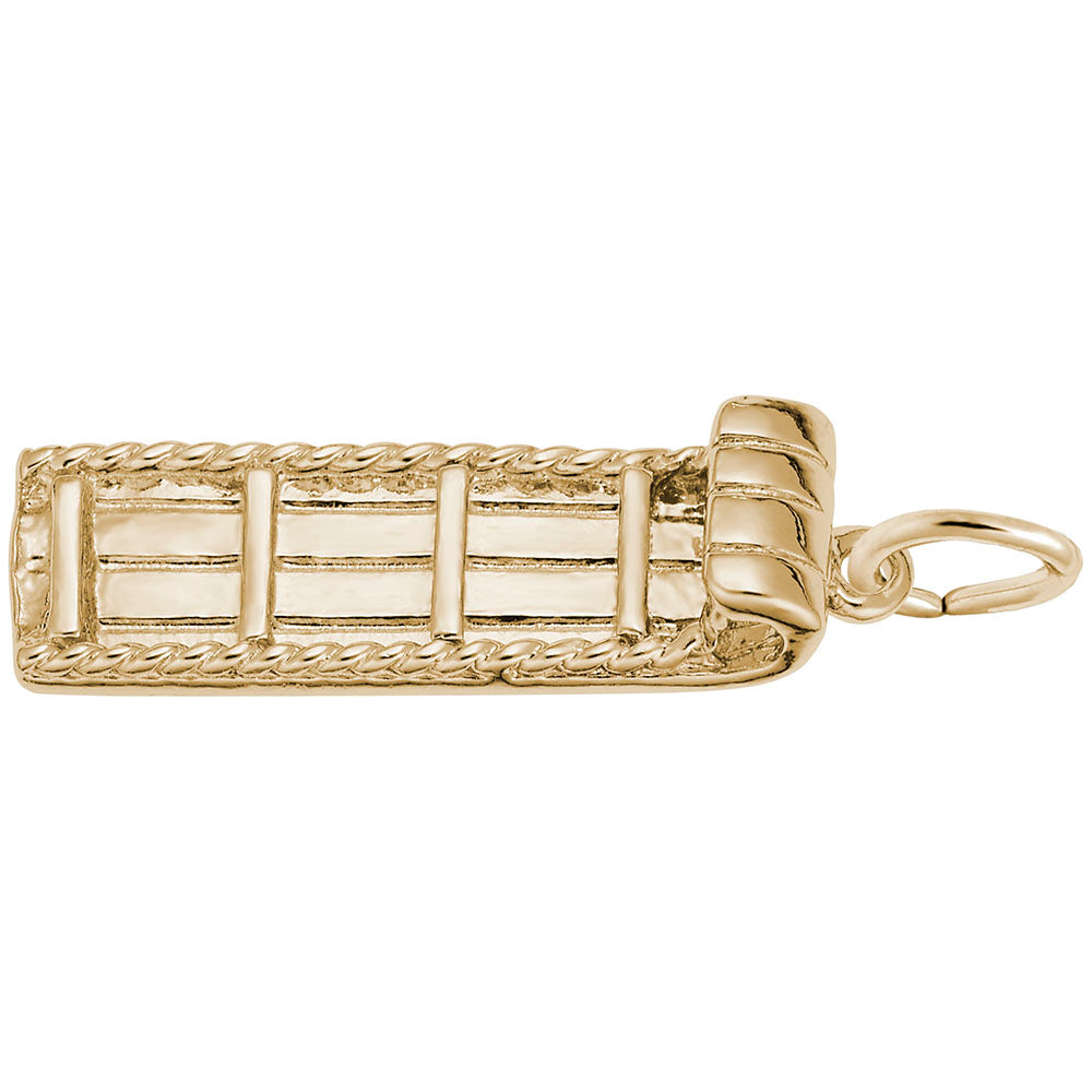 Winter Toboggan Charm for Bracelets - Festive Snow Fun Accessory 1314