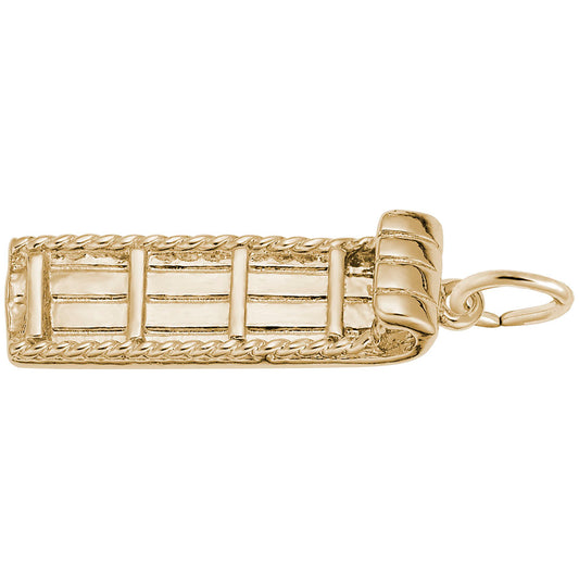Winter Toboggan Charm for Bracelets - Festive Snow Fun Accessory 1314