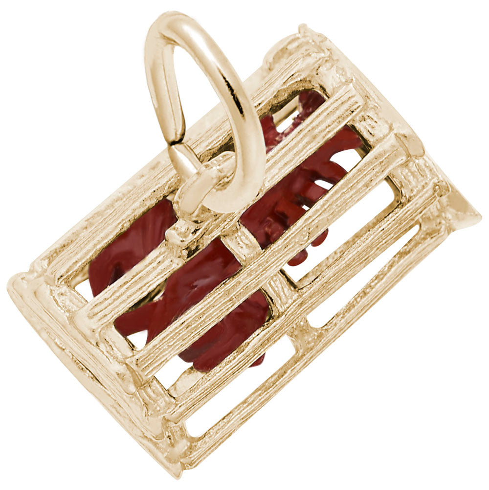 Charming Lobster Trap Pendant - Nautical Sea Life Jewelry 1323
