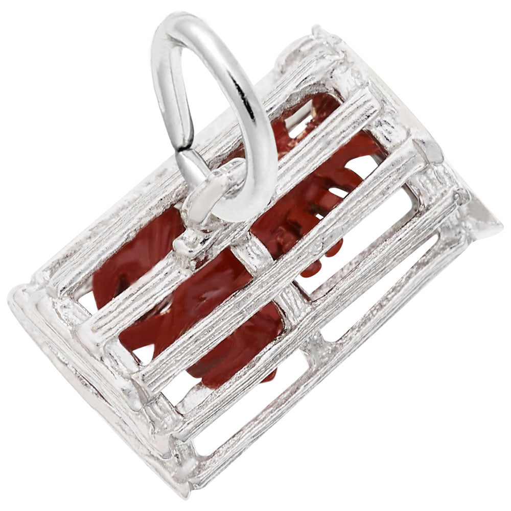 Charming Lobster Trap Pendant - Nautical Sea Life Jewelry 1323