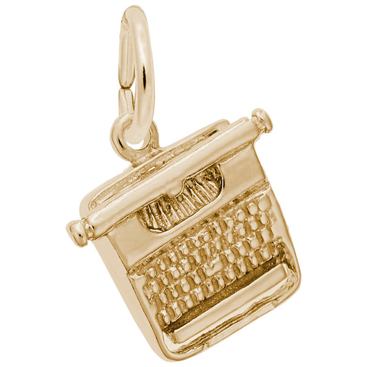 Vintage Typewriter Charm for Education Lovers - Rembrandt Charms 1374