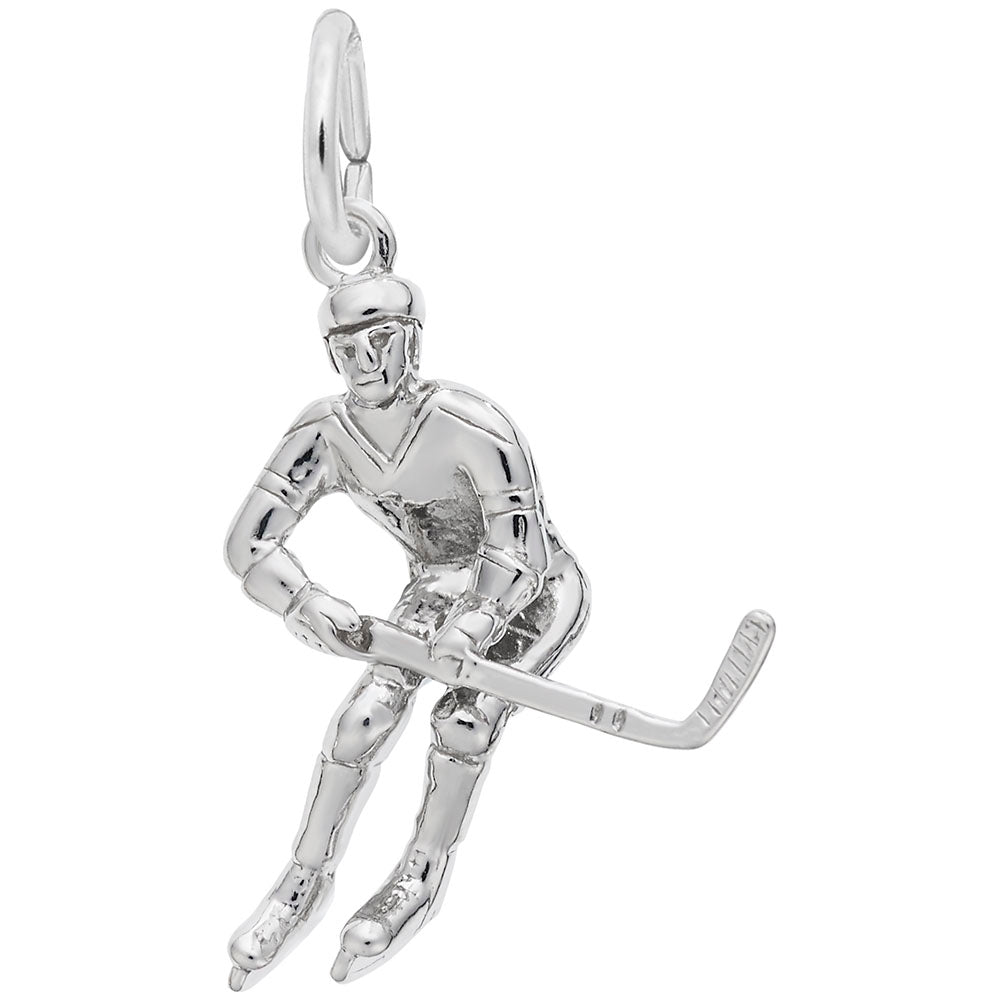 Male Hockey Player Charm - Ottawa Travel Souvenir Jewelry 1379
